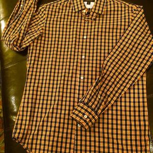 Men’s Yellow & Navy Checked Shirt